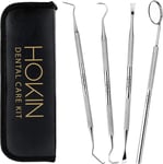 HOKIN Plaque Remover Teeth Cleaning Tool 4 Pcs Dental Care Kit Tooth Filling... 