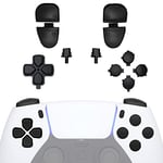 eXtremeRate Replacement D-pad R1 L1 R2 L2 Triggers Share Options Face Buttons, Black Full Set Buttons Compatible with ps5 Controller BDM-030 BDM-040 BDM-050 - Controller NOT Included