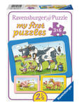 Good Animal Friends 3X6P Toys Puzzles And Games Puzzles Classic Puzzles Multi/patterned Ravensburger