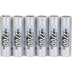 Ansmann Mignon (AA)-batterie rechargeable NiMH HR06, 4 + 2 gratis 2700 mAh 1.2 V 6 St.