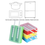 2‑Grids Silicone Ice Cream Mold Mould Maker DIY Making Tool With Cover&Ice AS GB