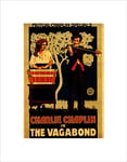 Wee Blue Coo Movie Film Charlie Chaplin Vagabond Silent 1916 Little Tramp Art Wall Art Print