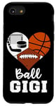 iPhone SE (2020) / 7 / 8 Ball Gigi Funny Football Basketball Hockey Gigi Heart Case