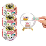 Miniverse - Lot de 3 boules thème Lifestyle - Kit de cuisine créative en résine avec Lumière UV - Non comestible - Aléatoire