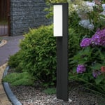 Etc-shop - Lampadaire extérieur anthracite lampe de jardin moderne, éclairage de terrasse led IP54, aluminium, led 7W 800lm 3000K blanc chaud, LxPxH