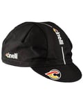 Cappellino Ciclismo Cinelli Supercorsa, Noir (Taille Unique)