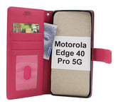 New Standcase Wallet Motorola Edge 40 Pro 5G (Hotpink)