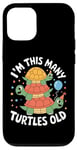 iPhone 14 Pro Adorable 3 Turtles Birthday - 3 Year Old Fun Case