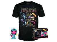 Funko! Pop And Tee Marvel Thanos (Bklt) M