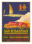 1926 GRAN PREMIO SAN SEBASTIAN - POSTER HQ 50x70cm d'une AFFICHE VINTAGE