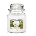 5038581091402 Świeca zapachowa średni słój Camellia Blossom 411g Yankee Candle