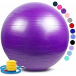 Träningsboll, Pilatesboll 55cm Graviditetsbollar Anti-Sprung Yoga Boll Liten Inkl Bollpump