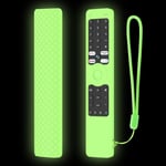 Coque De Protection En Silicone Pour Telecommande Xiaomi Mi Tv Q2, Antiderapante, Lavable, Avec Lanière Phosphorescente(Vert)