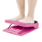 Slant Board, Household Folding Foot Calf Stretcher Massage Leg Fitness Slant Pedal Board For Achilles, Plantar Fascia, Tight Calves(Pink)