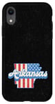 Coque pour iPhone XR Combattant de la liberté patriotique de l'Arkansas State USA