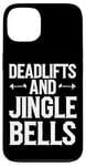 iPhone 13 Funny Deadlifts and Jingle Bells Santa Claus Gym Fitness Pun Case