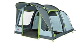 Coleman Meadowood Camping pour 4 Personnes-Grande Tente familiale avec 2 Compartiments de Couchage Extra Larges et Vestibule-Montage Rapide-Étanche WS 4000 mm Unisexe, Gris