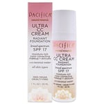 Ultra CC Cream Radiant Foundation SPF 17 - Natural-Medium by Pacifica for Women - 1 oz Foundation