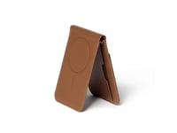 Mujjo Magsafe Leather Wallet Stand - Tan