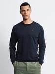 Aubin Buttermere Long Sleeve Cotton Logo T-Shirt