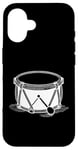 Coque pour iPhone 16 Art ligne Bodhráns pour musiciens Bodhrán