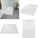 Vidaxl - Bac de douche smc Blanc 120 x 70 cm - bac de douche - bacs de douche - Home & Living - Blanc