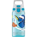 SIGG - Kids Water Bottle - Viva One Disney Dory - Suitable For Carbonated Beverages - Leakproof - Dishwasher Safe - BPA Free - Sports & Bike - Light Blue - 0.5L