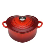 Le Creuset - Gryte hjerteformet 2L cerise