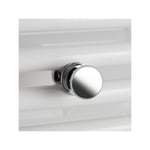 Atlantic - Patère bouton chrome pour sèche-serviettes tubes ronds 850201