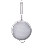 Colander Spoon 304 ruostumattomasta teräksestä valmistettu palonestokahva, vahva kantava verkkoverkko, uritettu lusikka suodatukseen (18cm)