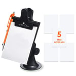 Mobi Lock Car Note Pad/Memo Pad/Clip Board with Pen Holder | Universal Suction,