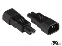 Alcasa Pa-1470s Adaptateur Prise D'alimentation C14 C7 Noir