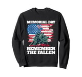 Memorial Day Remember the Fallen USA Flag Sweatshirt