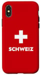 iPhone X/XS Switzerland Flag Suisse Swiss Schweiz White Red Case