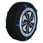 Polaire - Chaussette chaine neige textile pneu 205/55R16 haute résistance - Noir