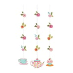 Creative Party Tea Time Cut Out Hanging Decoration (Pack of 3) SG36097