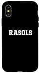 Coque pour iPhone X/XS Rasols Food Design pour hommes, femmes, enfants