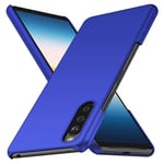Avalri with Sony Xperia 10 III Case, Minimalistic Design Ultra Thin Hard Case PC Shock and Scratch Resistant Compatible with Sony Xperia 10 III (Blue)