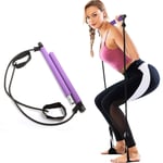 GQFGYYL-QD Kit de Barre de Pilates, Equipement de Bande de Pilates avec Bande de Résistance, Exercice de Sport Multifonctionnel de Bâton de Barre d'exercice pour la Gymnastique à Domicile