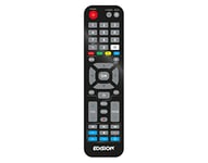 Edision Télécommande Universelle EDI-RCU 4 Learn, Originale, Programmable, 2en1 TV et Récepteur, Picco T2, Picco T265, Picco T265+, Nano T265+, Picco T265 Pro, PING T2/C, Proton S2 Noir