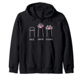 rock paper scissors cat paws Zip Hoodie