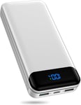 27000mah Batterie Externe, Usb Cpower Bank Charge Rapide Chargeur Portable Avec Affichage Led, Powerbank Compatible Avec Iphone 15 14 13 12 Pro Max Plus Et Samsung