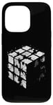 Coque pour iPhone 13 Pro Illustration de journal Magic Cube – Vintage Cube Lover