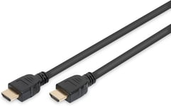 Câble De Connexion Hdmi 2.1 Ultra High Speed, Type A Mâle/Mâle - 2.0m - Avec Canal Ethernet - Uhd-Ii 8k/60hz - 4k/120hz - Compatible Avec Ps5, Xbox Series, Tv/Beamer - Contacts Dorés - Noir