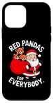 Coque pour iPhone 12 mini Panda rouge pour tous, un père Noël drôle