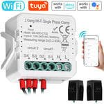 Tuya WiFi 2 Gang 80A Pince monophasée pv solaire Compteur d'énergie bidirectionnel à deux voies Contrôle par application mobile Transformateur de