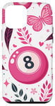 iPhone 12 mini Retro Pink Lucky Disco 8 Ball For Women Case