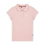 ROLAND GARROS Polo Fille Manches Courtes Logo Polo Enfant Marque Coloris Rose - Polo Fille avec Logo Brodé - Polo en Coton - Polo Fille 2 Ans Polo Fille 3 Ans - RPOG0120-ROS-2/3A