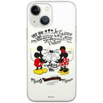 ERT GROUP Coque de téléphone Portable pour Iphone 13 Mini Original et sous Licence Officielle Disney Motif Mickey and Minnie 005 Parfaitement adapté à la Forme du téléphone Portable, partiel imprimé