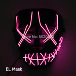 Carnival LED-naamio Hehkuva Halloween-juhlanaamio Rave-naamio Carnival Party -asu DJ Party Light Up Masks Anime Cosplay Rekvisiitta